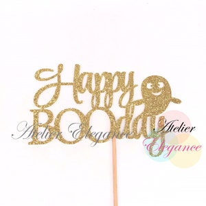 Happy BOOday Cake Topper, Halloween Birthday Cake Topper, Fall Happy Birthday Cake Topper, Boo Day Birthday Topper, Halloween Party
