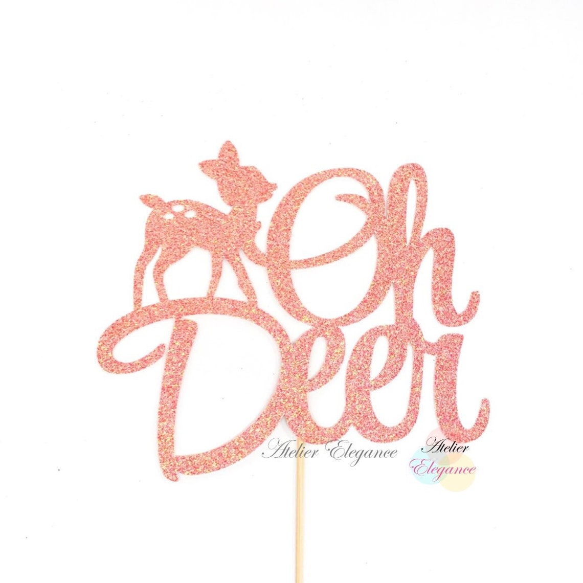 Oh Deer Cake Topper Oh Deer Baby Shower Deer Baby Party Etsy