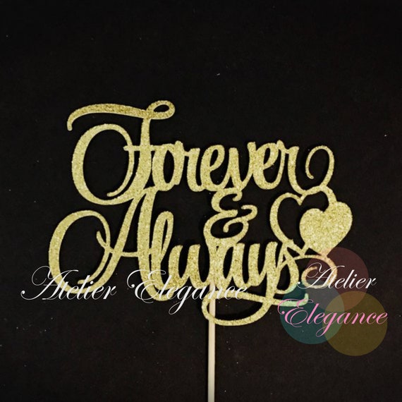Forever and Always Cake Topper Wedding Cake Topper Bridal Etsy Canada