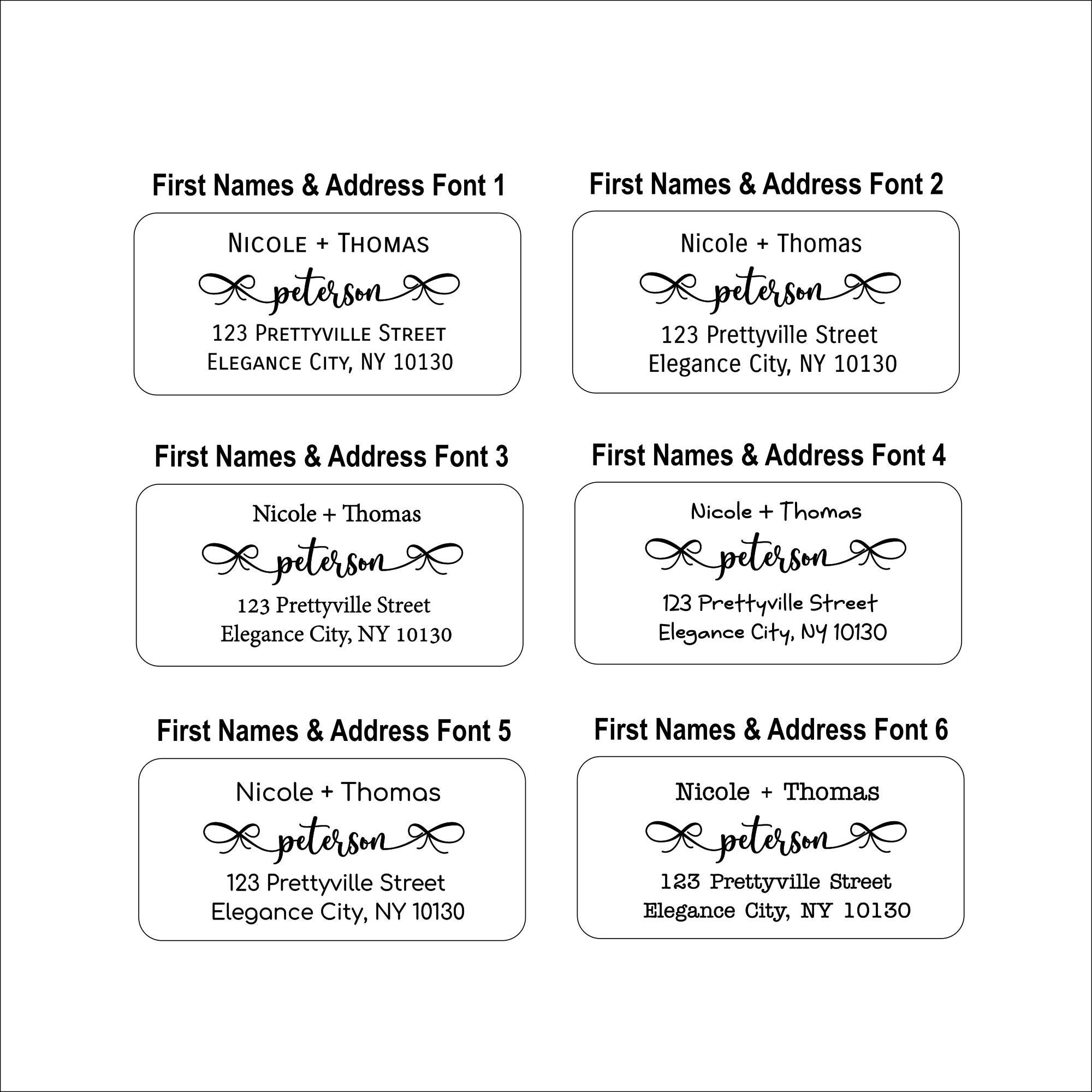 Creating Address Labels For Family Address Label, Envelope Labels, Custom Label, Return Address Label ...
