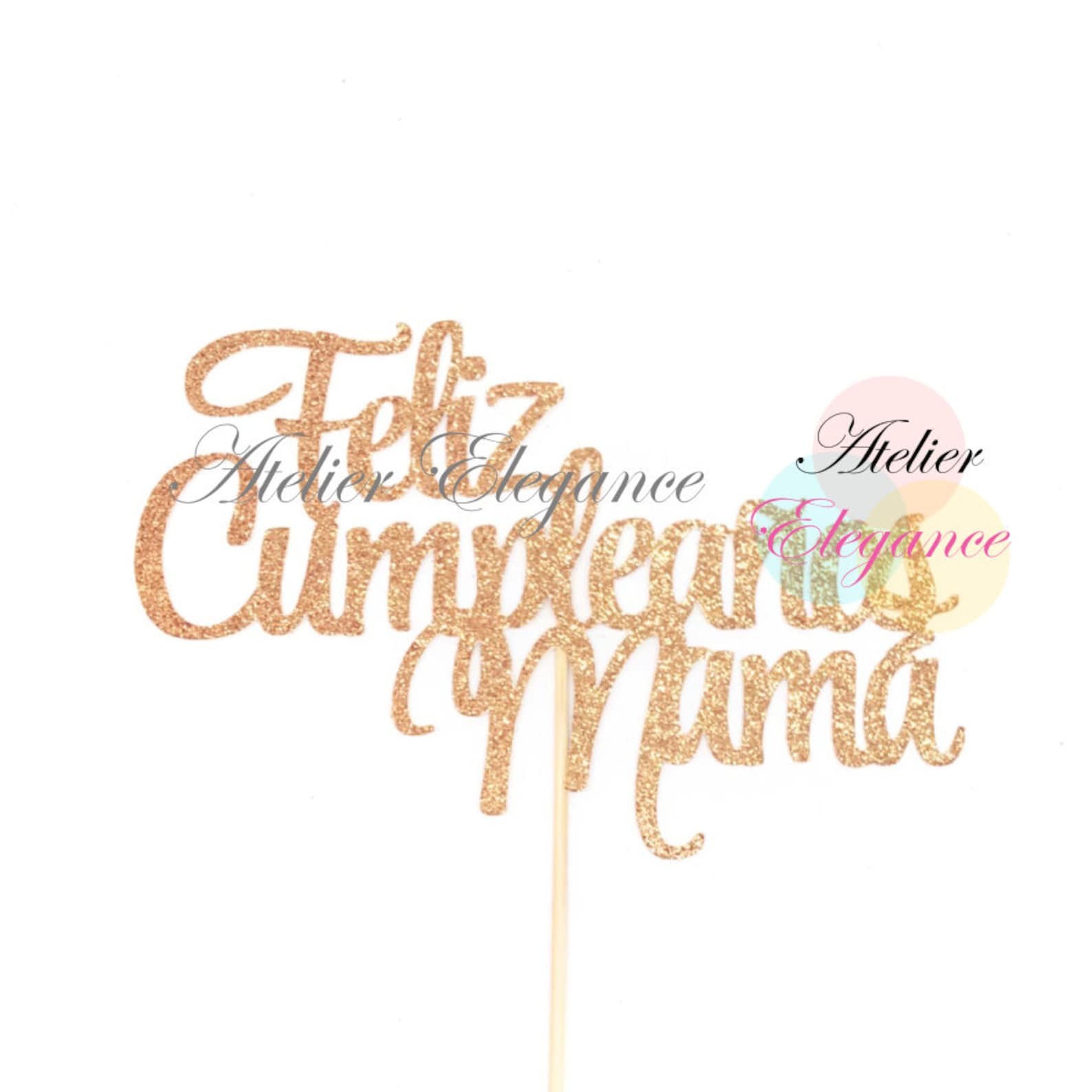 Happy Birthday Mom Cake Topper Feliz Cumplea os Mam Cake Etsy Canada