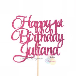 ANY NAME, One Cake Topper, 1st Birthday Cake Topper, One Cake Topper, 1st Birthday Cake Topper, Custom Name Cake Topper, ANY Age, First
