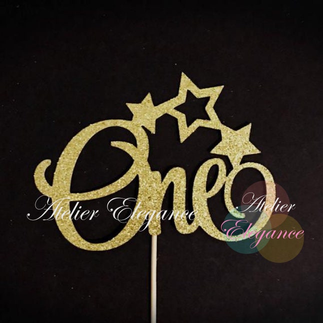 One Cake Topper, Twinkle Twinkle Little Star Cake Topper, 1 Cake Topper ...