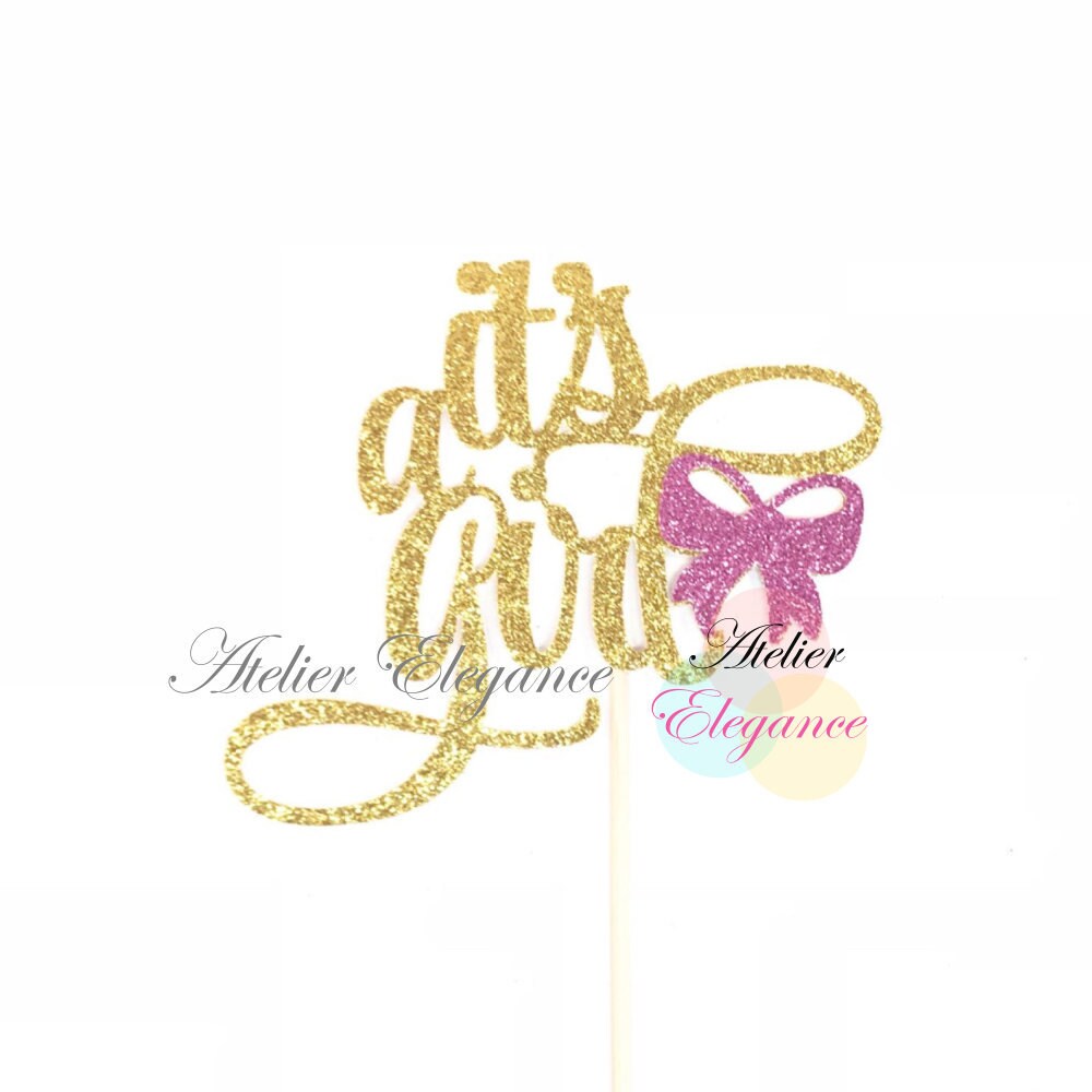 It's a Girl Cake Topper Its a Girl Cake Topper Gender Etsy Canada