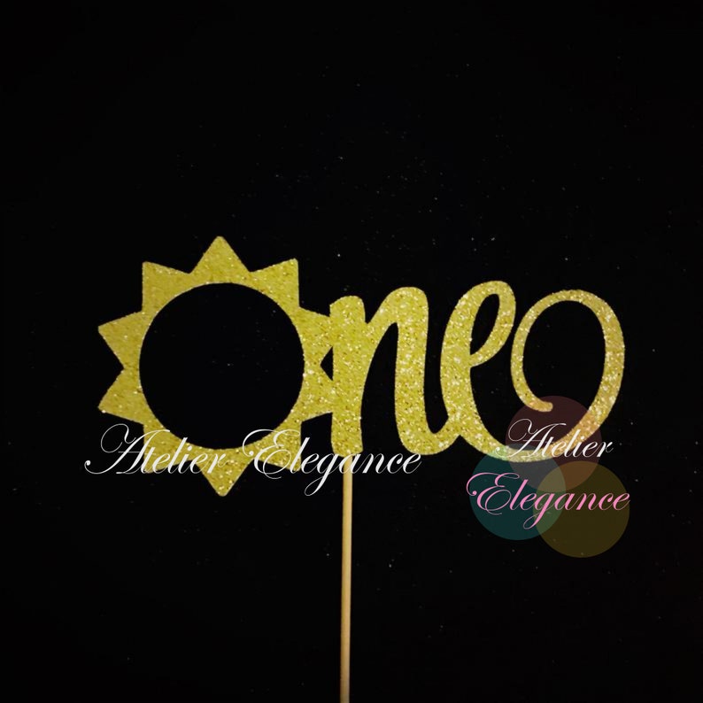 One Cake Topper, 1st Birthday Cake Topper, Sun Cake Topper, Sunshine ...