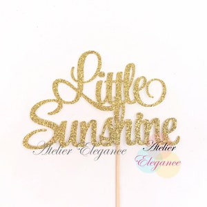 Little Sunshine Cake Topper, Sun Cake Topper, Sunshine Birthday Cake Topper, You are My Sunshine Topper, Sunshine Baby Shower Cake Topper