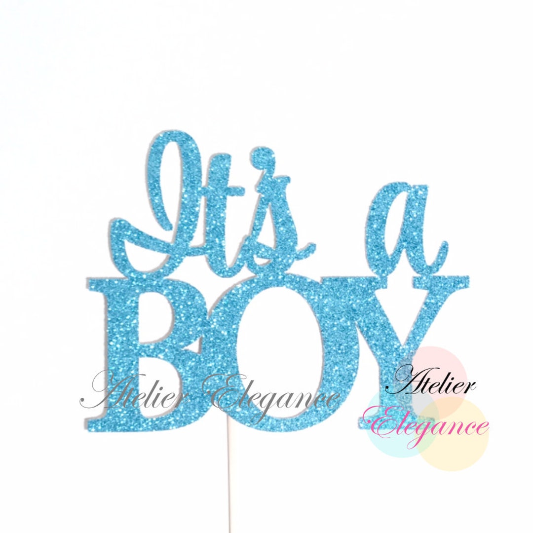 Its a Boy Cake Topper, Baby Boy Cake Topper, Baby Announcement, Gender