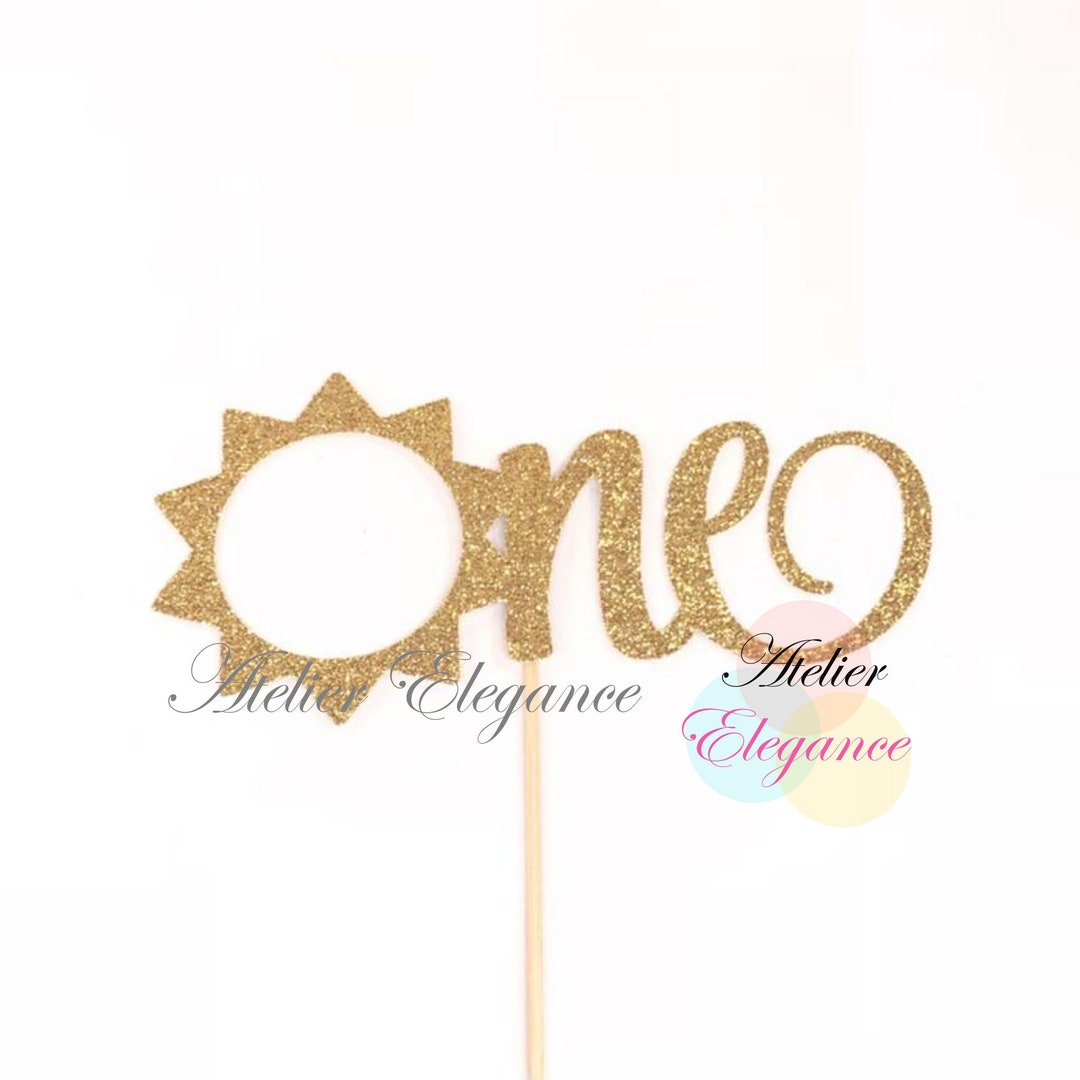One Cake Topper, 1st Birthday Cake Topper, Sun Cake Topper, Sunshine ...
