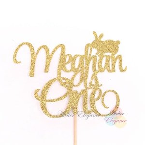 Personalized One Cake Topper, Bunny One Cake Topper, Some Bunny is One Topper, 1st Birthday Cake Topper, Custom Name Cake Topper, ANY NAME