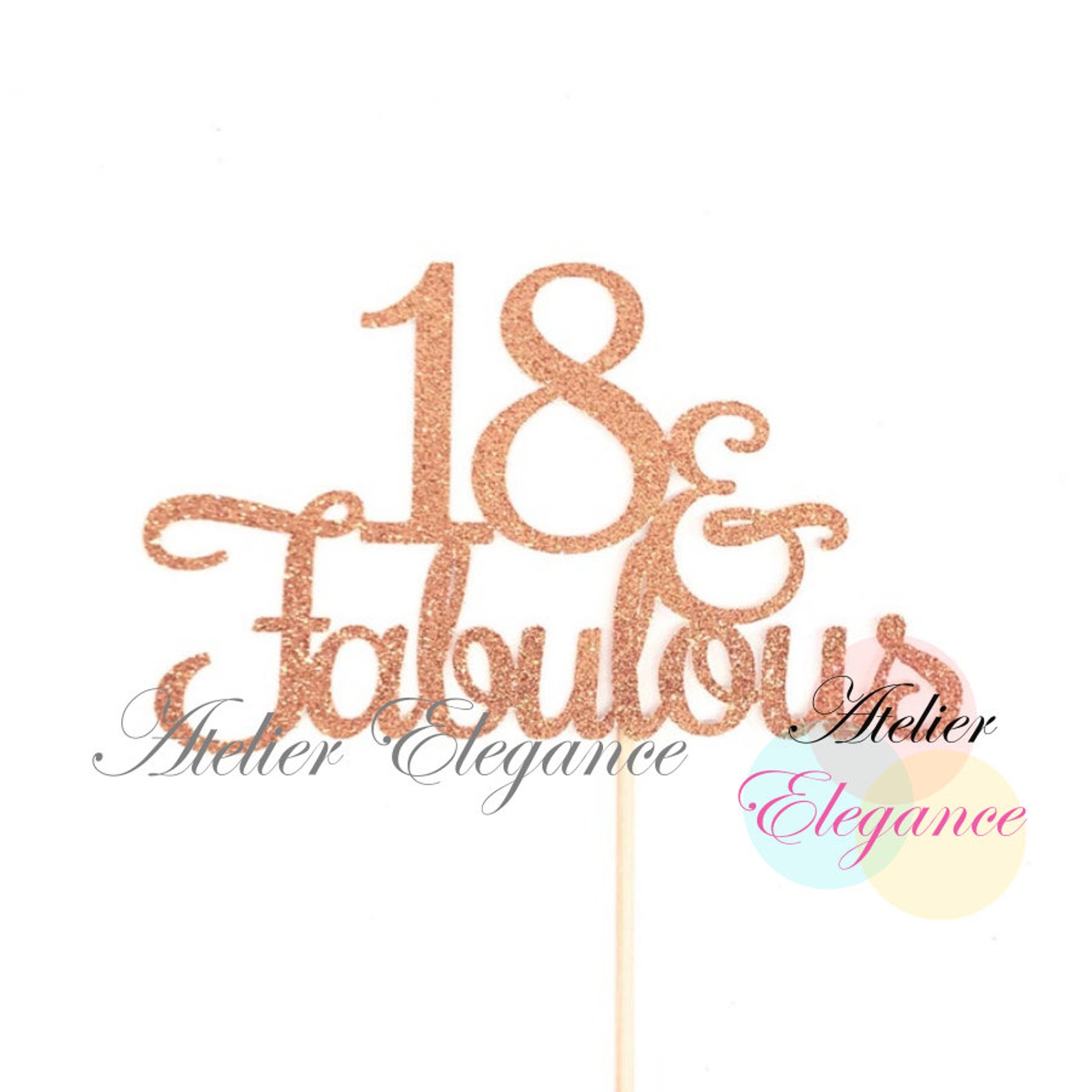 18 and Fabulous Cake Topper 18th Birthday Cake Topper 18th - Etsy Canada