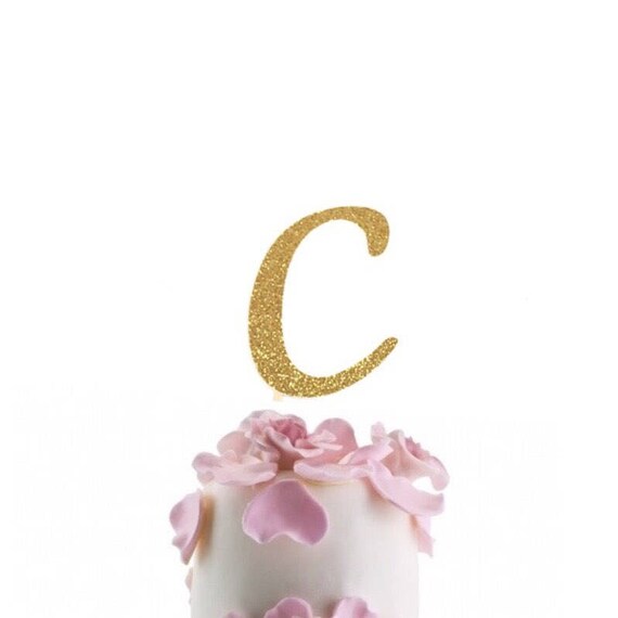 Lots Colors Monogram Cake Topper Monogram C Cake Topper Etsy