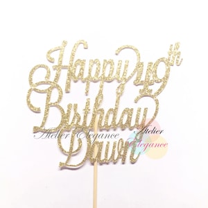 ANY Name ANY Age, 49th Birthday Cake Topper, Custom Name Cake Topper, Forty Nine Cake Topper, Personalized Cake Topper, 49th Birthday Party