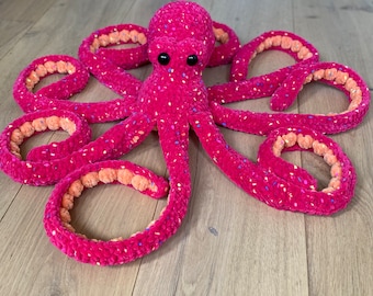 Personalise your own Anchor The Octopus Crochet Plushie Toy, size large Made to Order