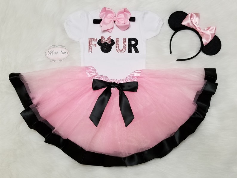 minnie mouse 4th birthday outfit