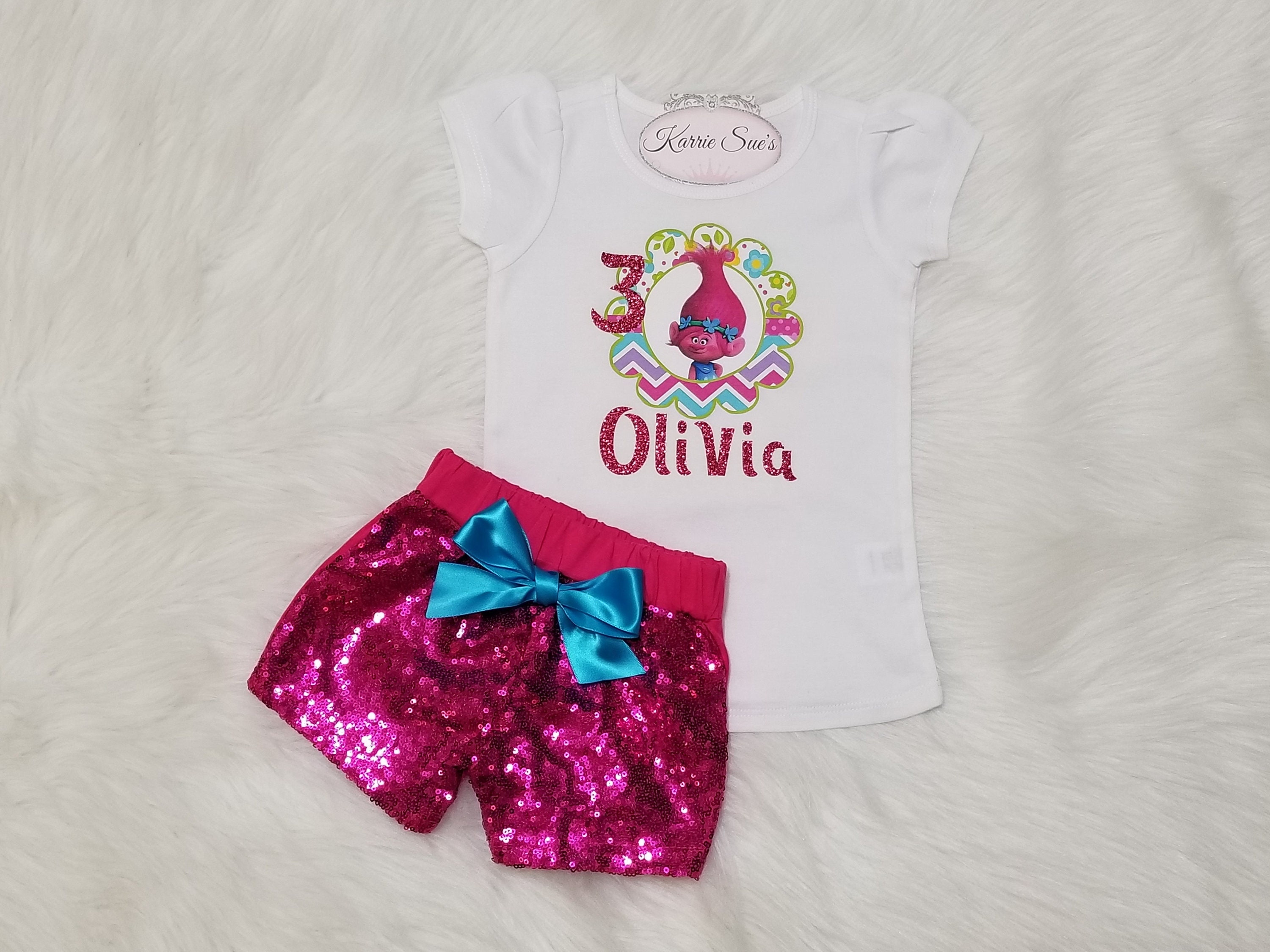 trolls 3rd birthday outfit