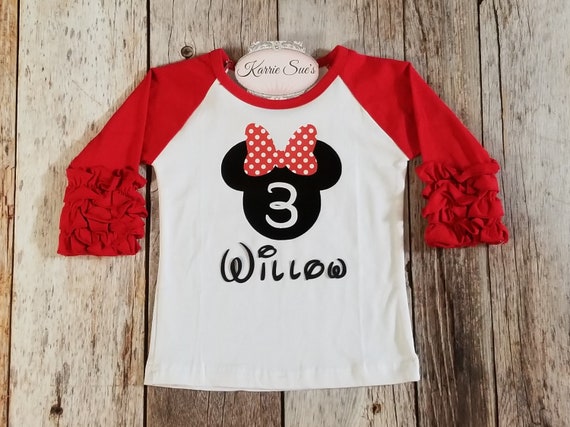 minnie mouse 3rd birthday shirt