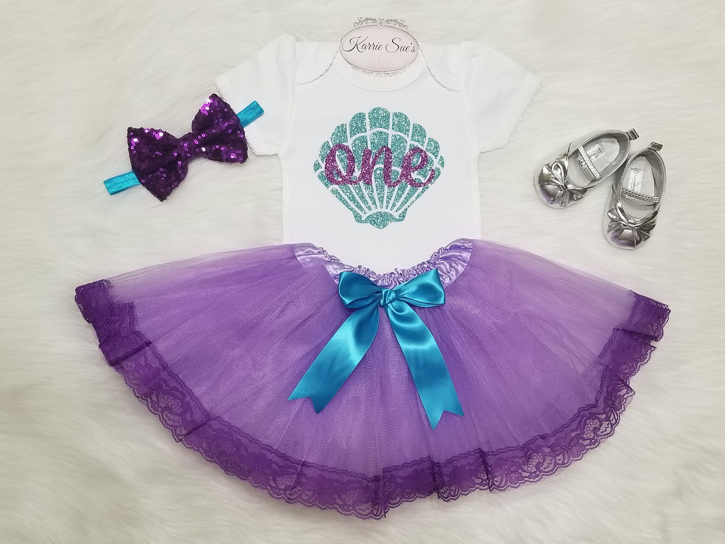 little mermaid 1st birthday outfit