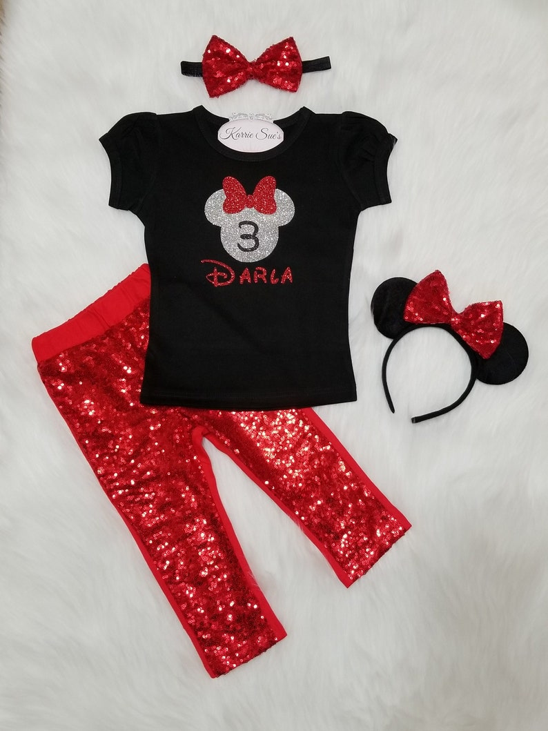 3rd birthday minnie mouse outfit