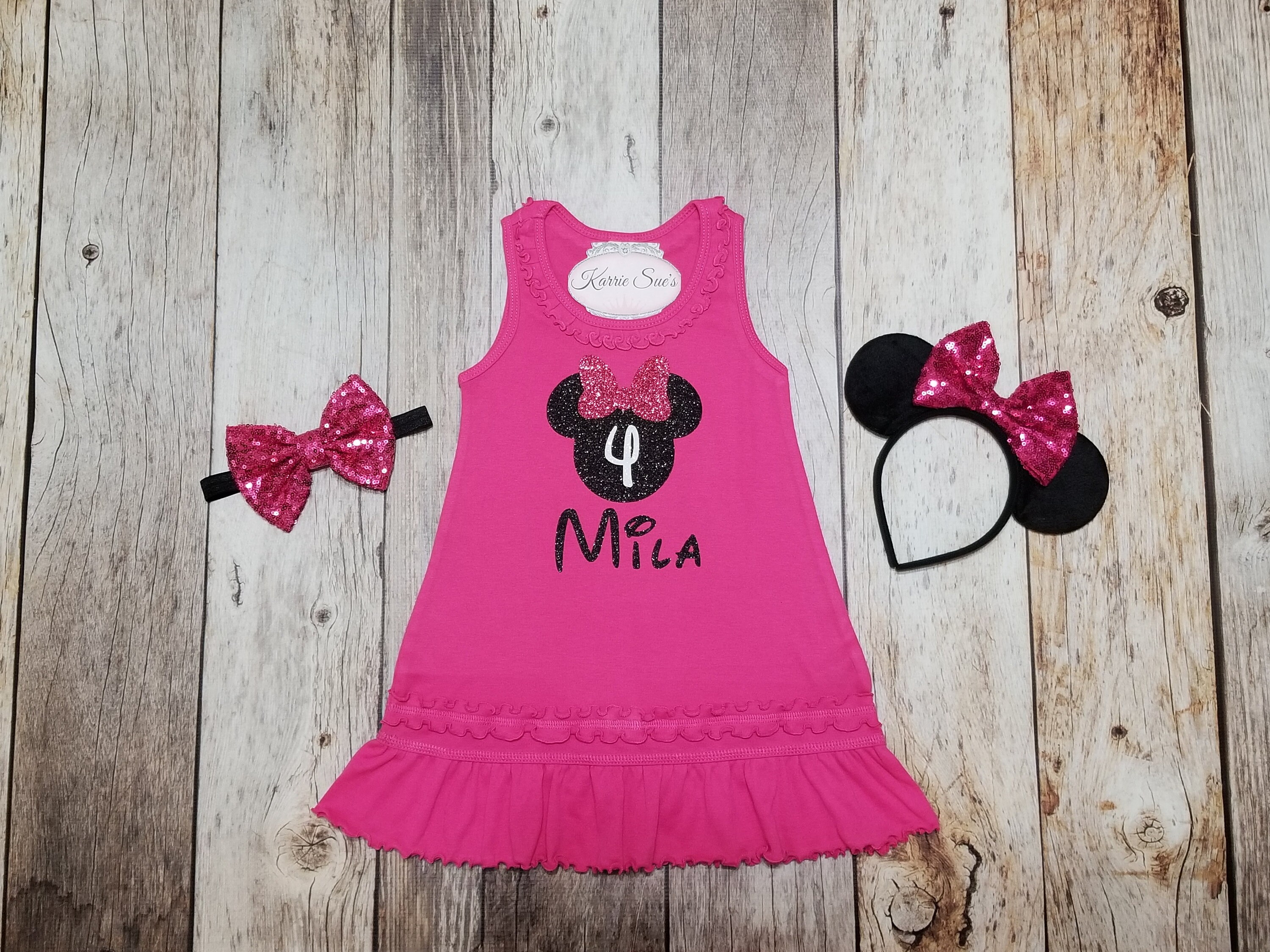 minnie mouse 4th birthday outfit