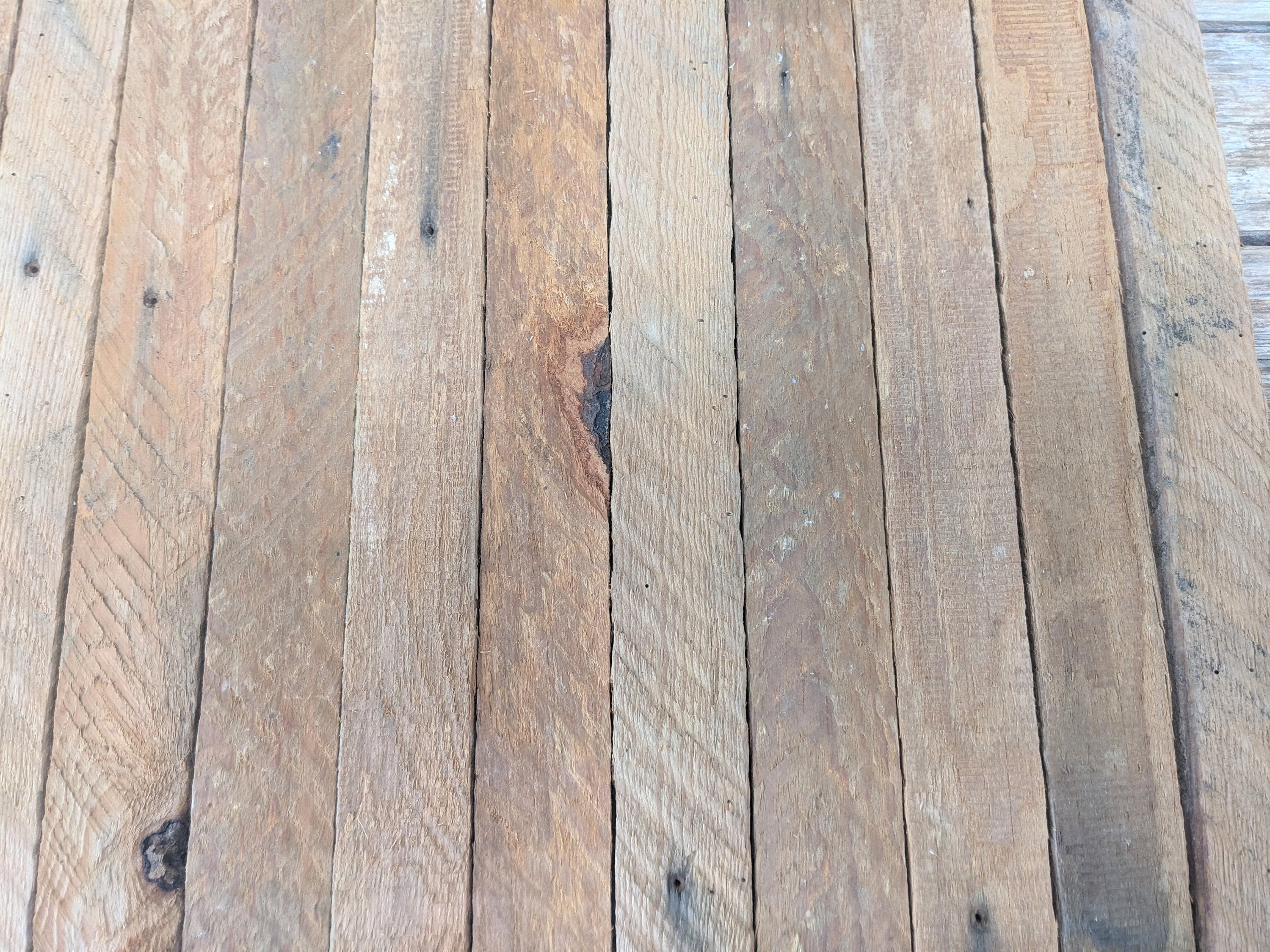 Rustic reclaimed tobacco lath on sale board small decorative garden bench