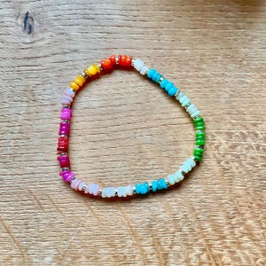 kleurrijke kralen armband regenboog vriendschapsarmband