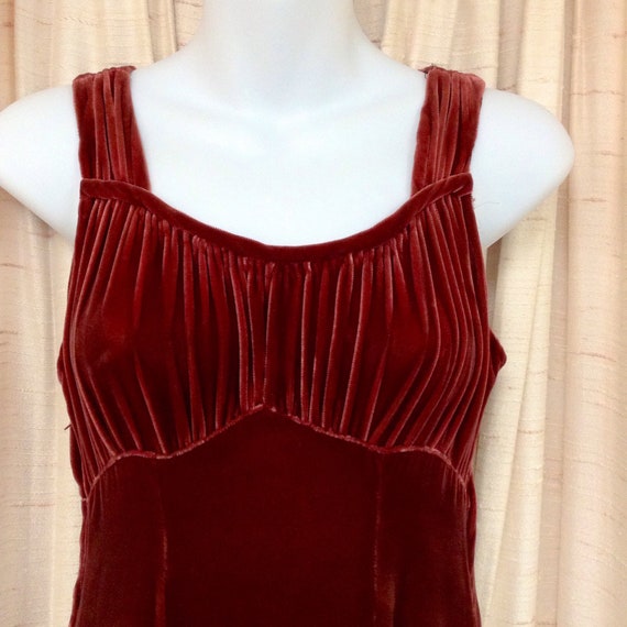 1930s Silk Velvet Gown with Jacket