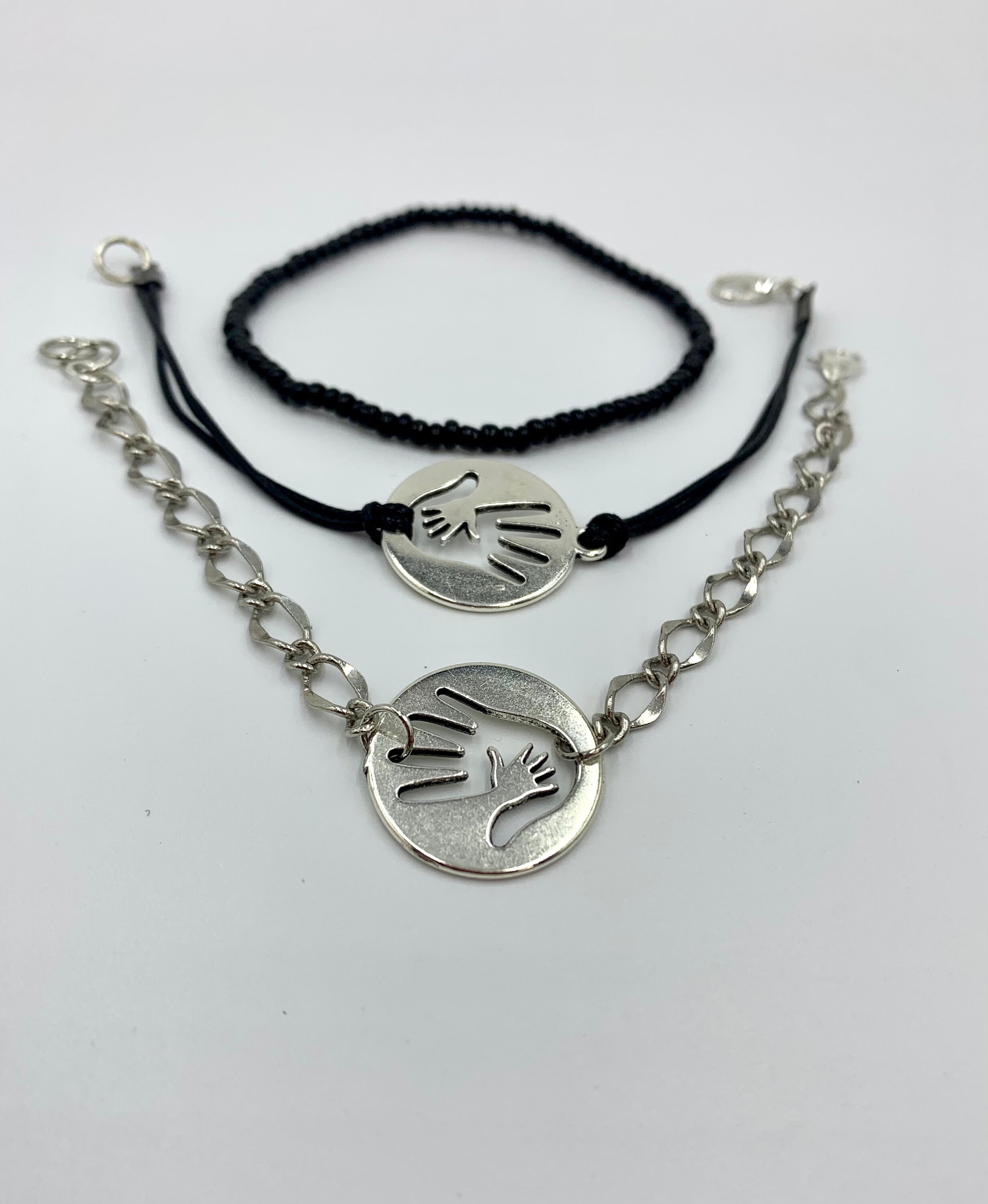Hand in Hand bracelets 3pcs Set Chain blinking bracelet Etsy