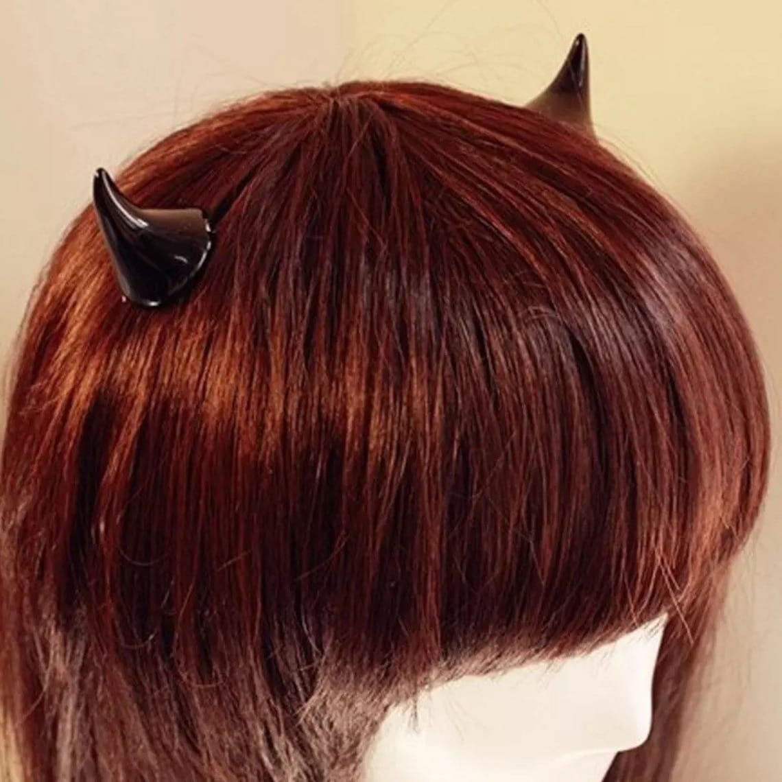 Devil Horns Halloween Costume Demon Hairpins Horns Black Etsy