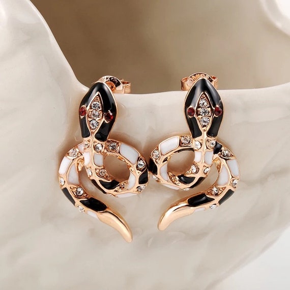Etsy snake shop earrings
