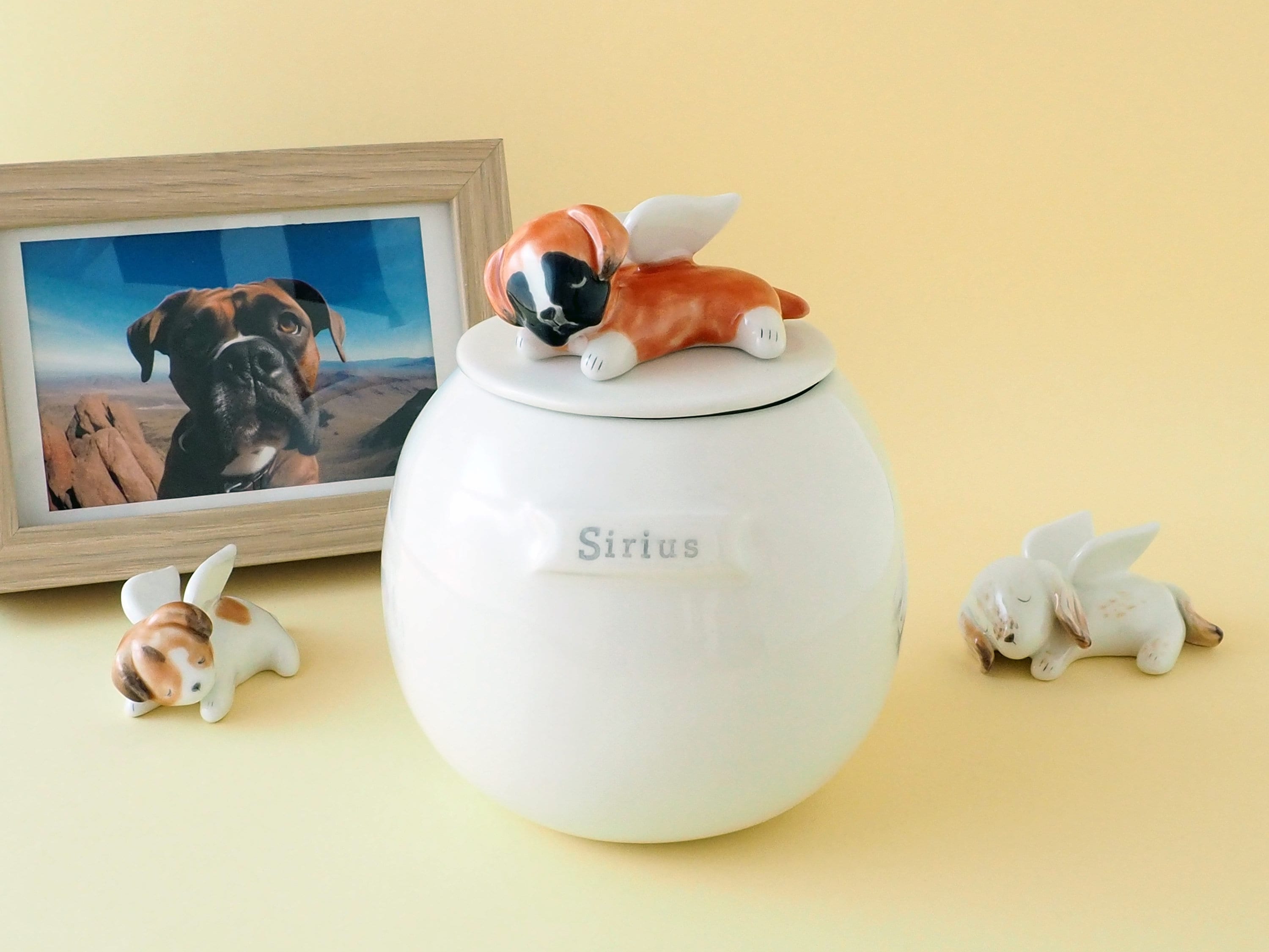 Cat Urns For Sale Uk Fermus Ceramic Pet Memorial Urn Bamboo Lid
