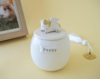 Custom Pet Urn for Your Guinea Pig. Ceramic Handmade in Italy.