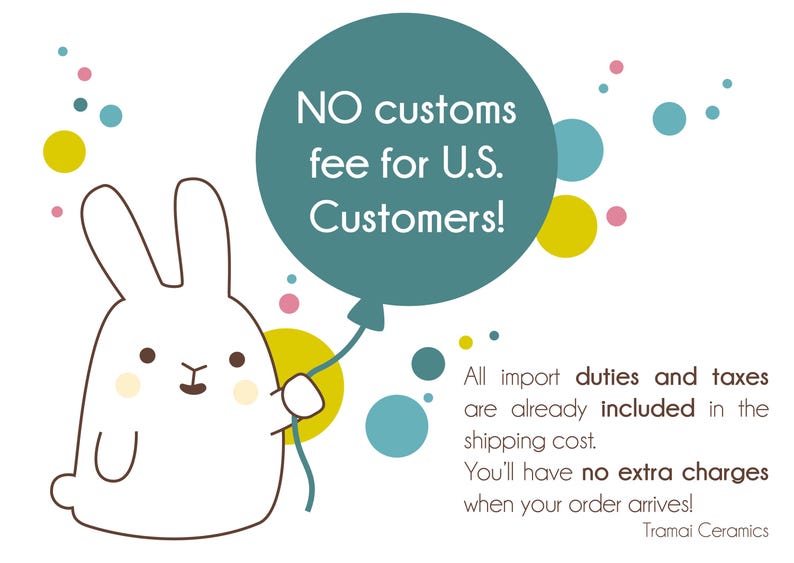Paint Water Cup and Brush Rest Bunny shaped. Brush Pot Gift for Artist. Kit or Single item. Ceramic Handmade in Italy. image 10