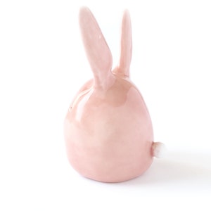 Bunny Ring Holder, Pink Ceramic Bunny to Hold Rings, Gift for Her. Made in Italy image 5