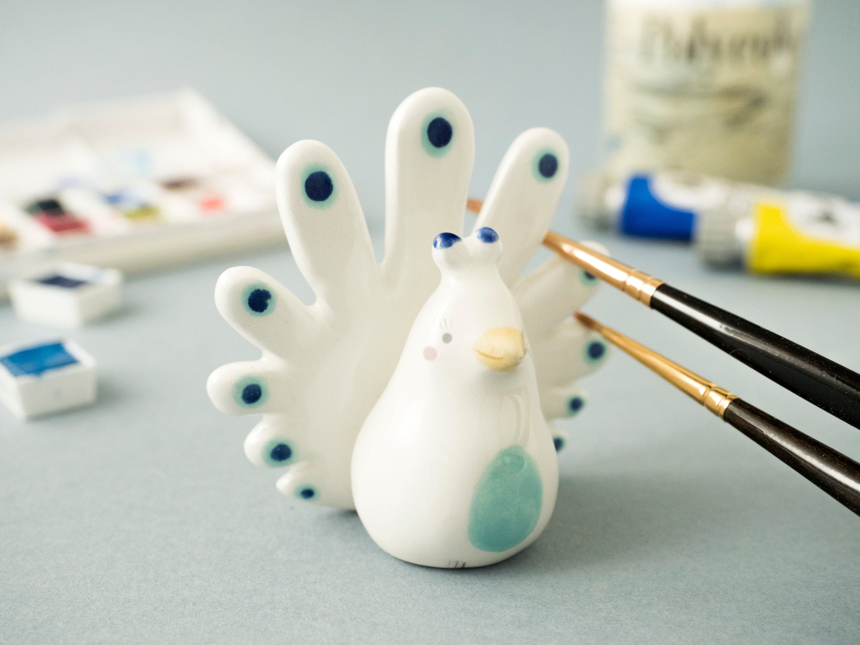 Ceramic Calligraphy Artist Gift Painting Writing Brush Rest Holder