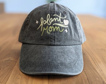 Plant Mom Embroidered dad cap