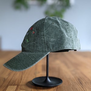 Wildflower cap embroidered flower dad cap image 6