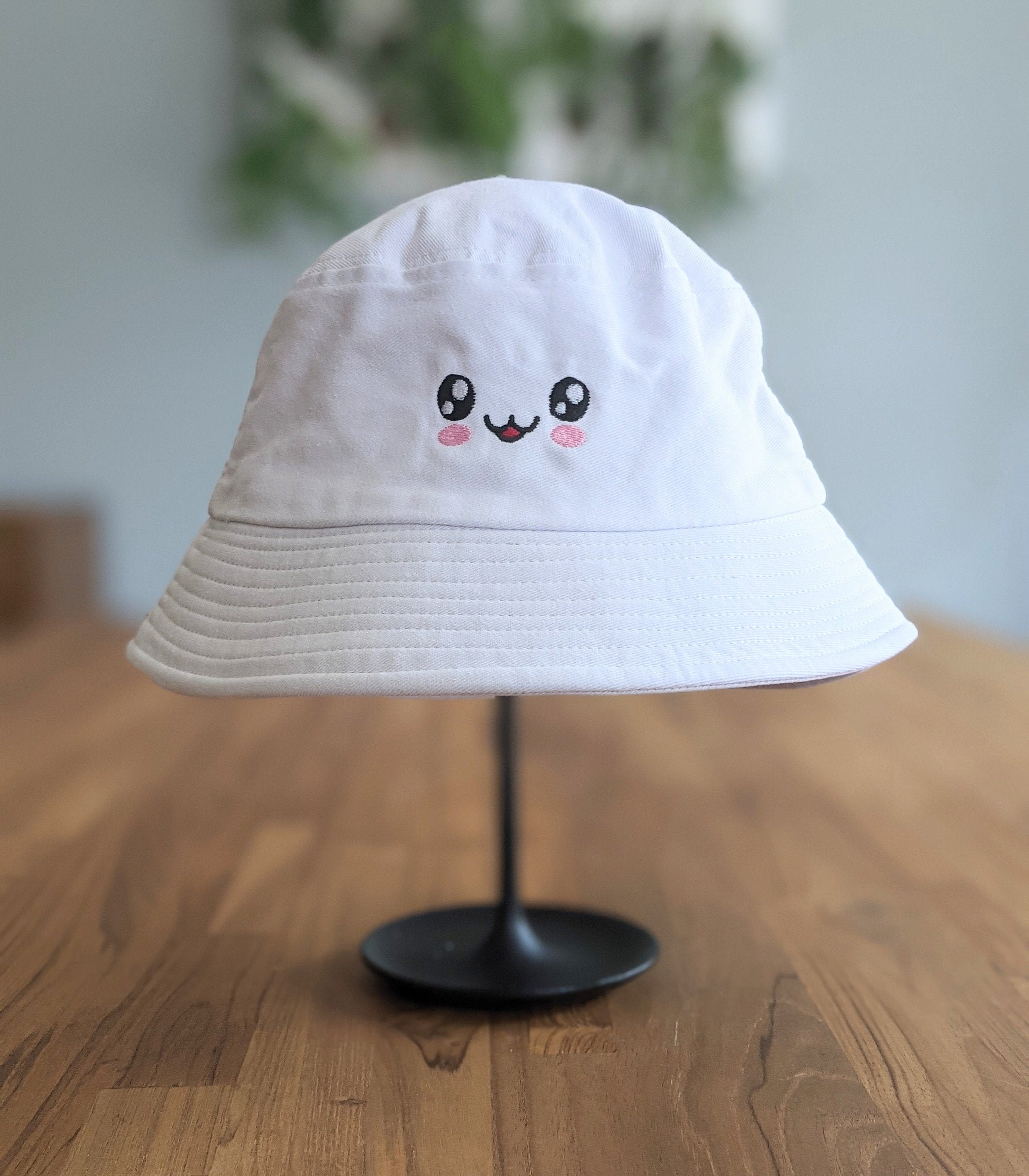 Children's Cute Kawaii Face Bucket Hat Etsy UK