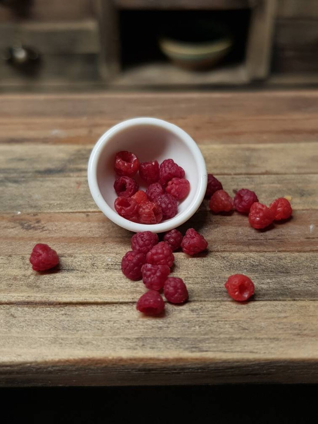 Toy Kitchen Raspberry 25 RASPBERRIES, Miniature 1:12, Dollshouse, Food, Fruits, Kitchen - Etsy