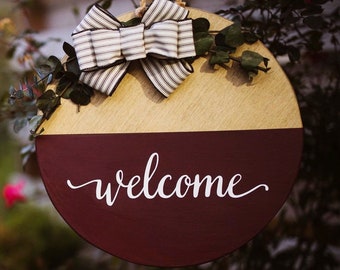 Hölzerne Runde Tür Aufhänger