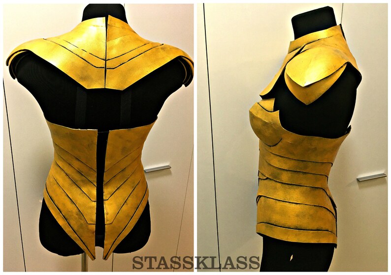 Wonder Woman 1984 Pattern Corset Breastplate Cosplay Template Etsy