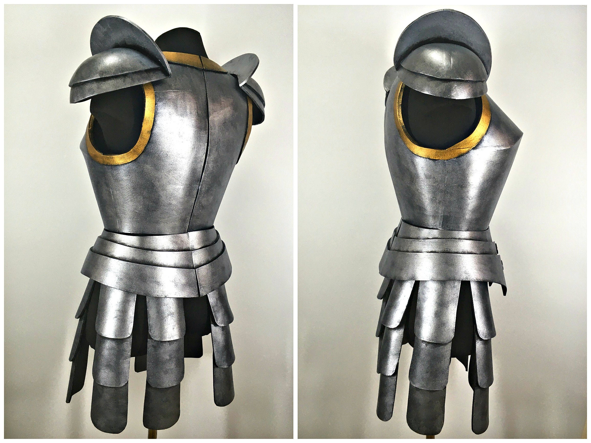 Knight Breastplate Template Armor Warrior Pattern Medieval Etsy UK