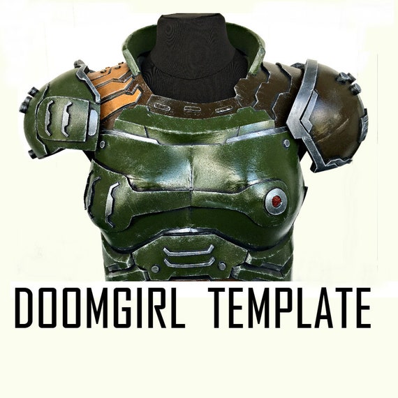 Doom Girl Cosplay Template Female Slayer Armor Costume Eternal Etsy