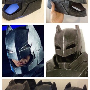 Armored Batman Helmet Printable Template Cosplay Dawn of | Etsy