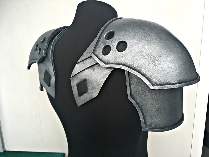Sephiroth shoulders armor Template Cosplay Fantasy Costume | Etsy