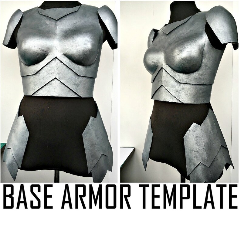 Basic Corset Breastplate template armor Knight Pattern Cosplay Etsy