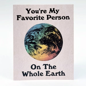 Love Greeting Card, Whole Earth, Retro Rainbow Stationery