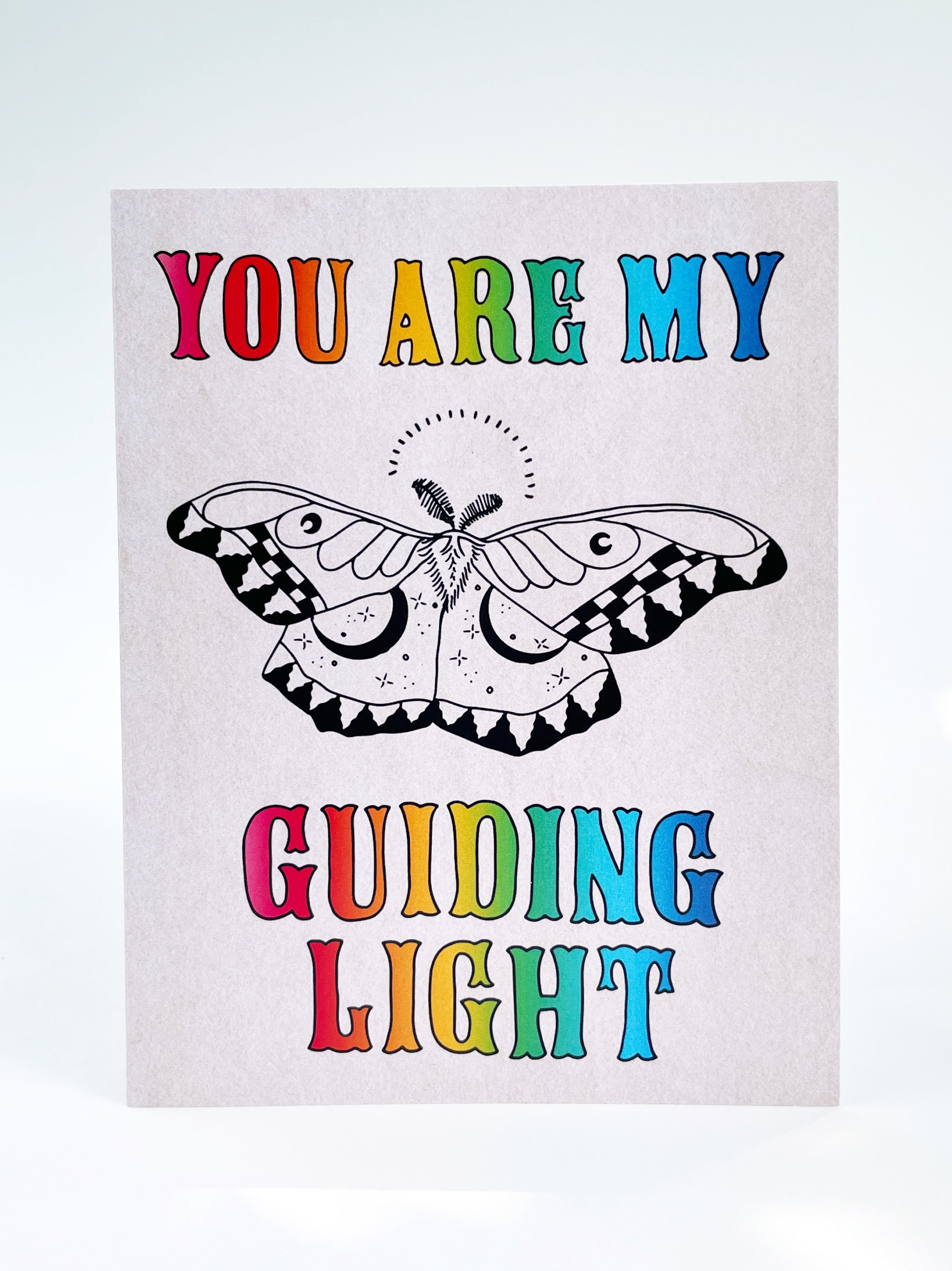 indvirkning typisk Folkeskole Love Greeting Card You Are My Guiding Light Lunar Moth - Etsy