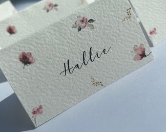 Wildflower Wedding Tent Card | Place Card | Name Card | Place setting