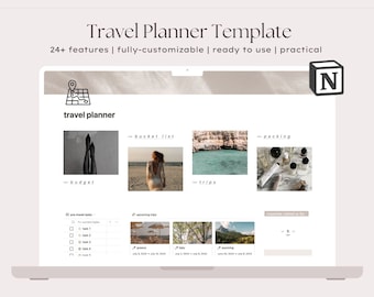 Trip Planner Travel Itinerary Budget, Travel Checklist Vacation Planner Packing List, Travel Bucket List, Digital Travel Itinerary Checklist