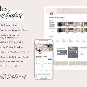 Christian Notion Template Tracker Bible Study Prayer Journal, Prayer ...